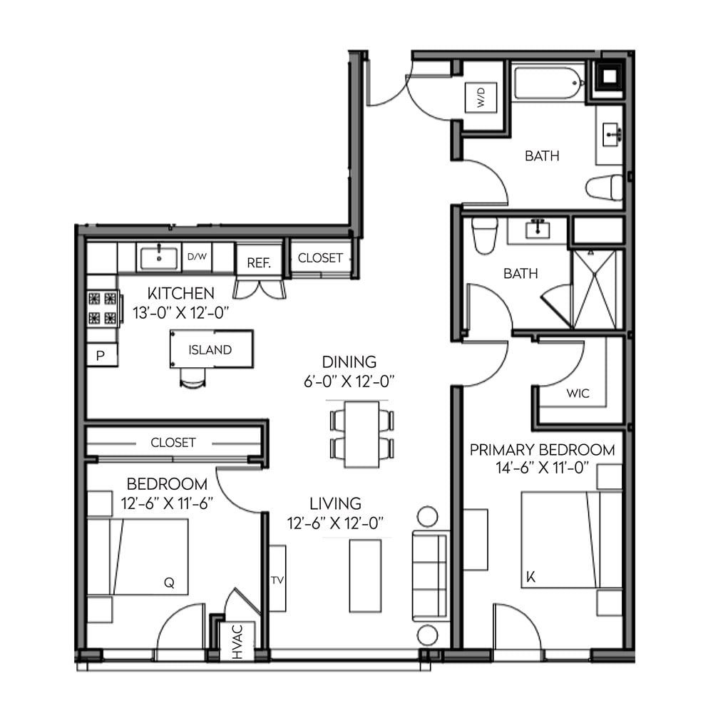 2 bedroom apartment for rent