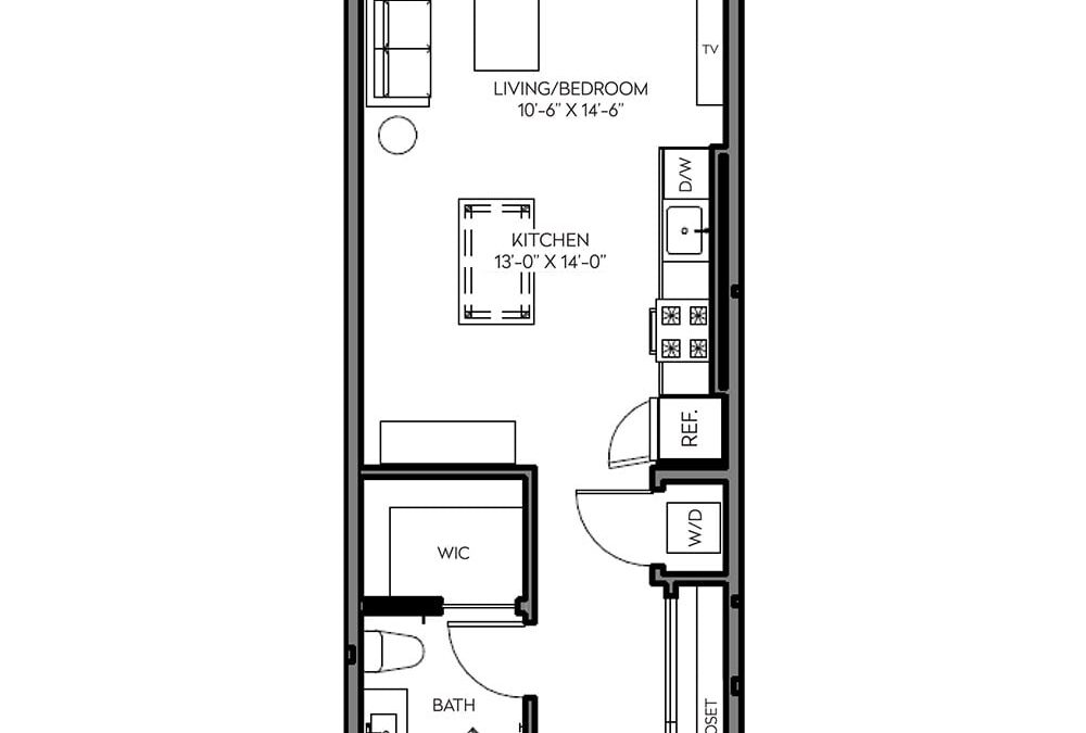 0 bedroom apartment for rent