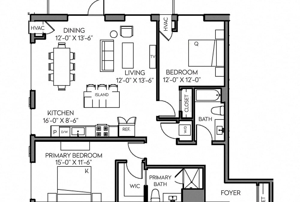 2 bedroom apartment for rent