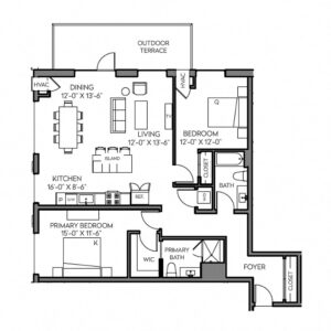 2 bedroom apartment for rent