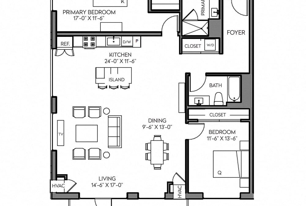 2 bedroom apartment for rent
