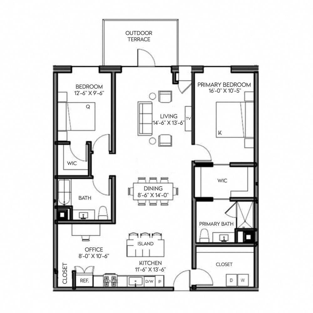 2 bedroom apartment for rent