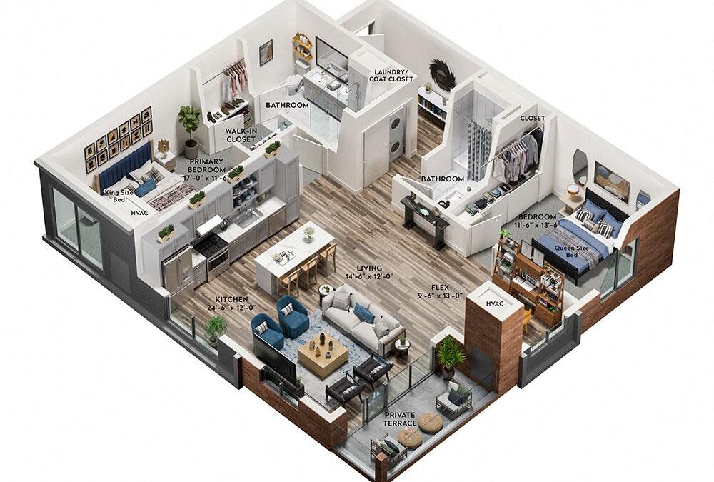 2 bedroom apartment for rent