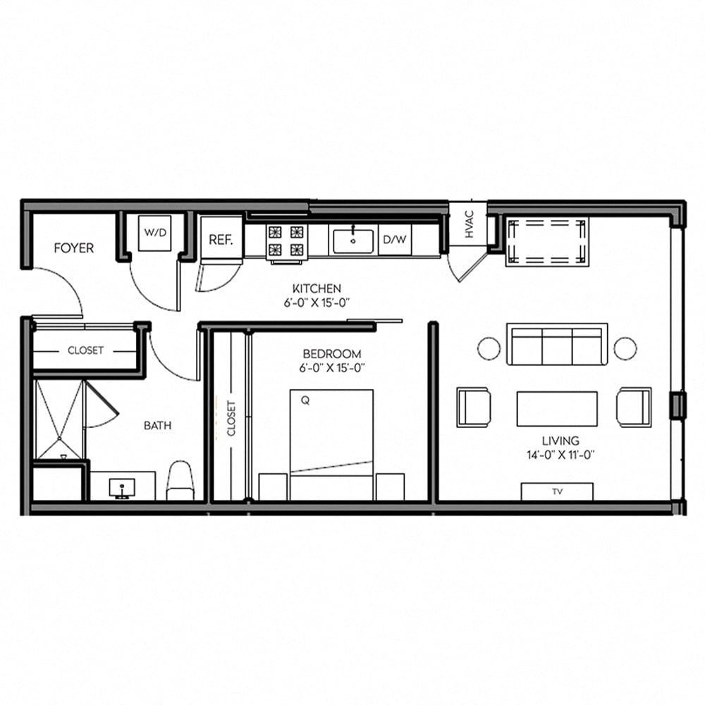 1 bedroom apartment for rent